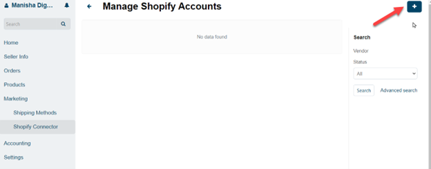 Create Shopify account